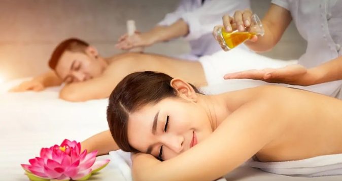 Massage aux huiles